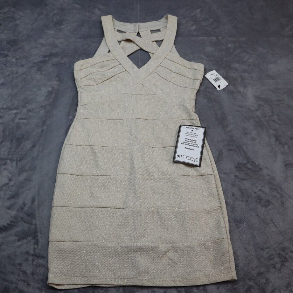 Macy's Beige Sleeveless Dress